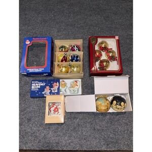 Vintage Santa Land Ornaments Hand painted Poland Precious Moments & Misc